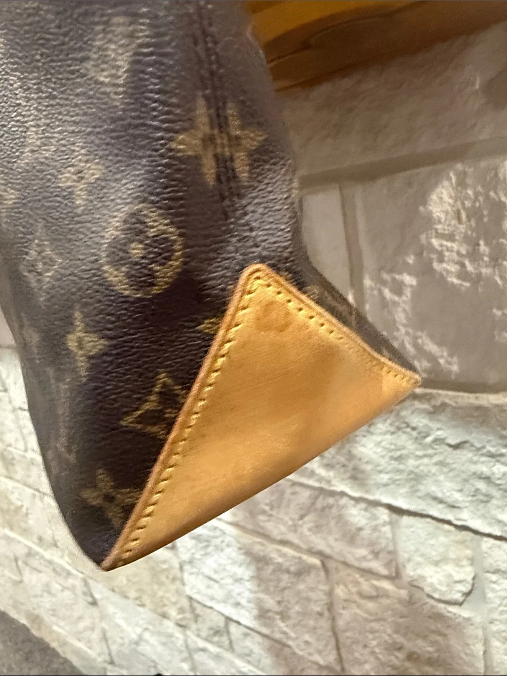 Louis Vuitton Monogram Cabas Canvas Brown Tote